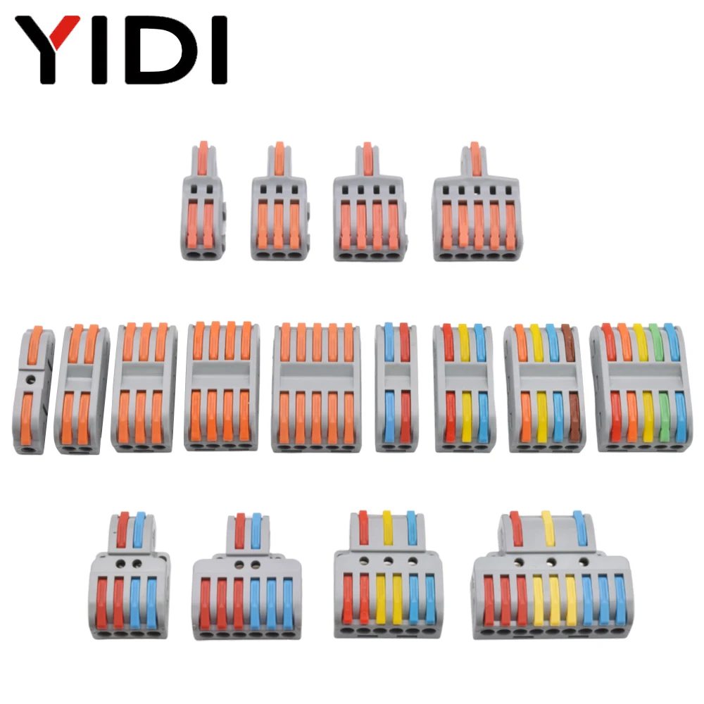 Push Fit Connector - 5pcs Splitter Cable Push-in Connection Terminal