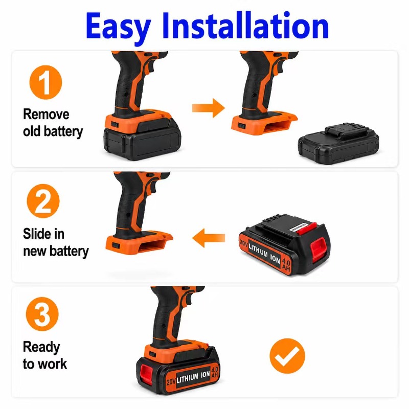 for 3/4/6/8Ah Long Runtime BL2 - огляд і ціна Black+Decker Tool 20V Max
