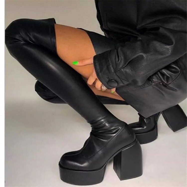 Women's Square Toe High Heeled - огляд і ціна Pipe Bending Spring