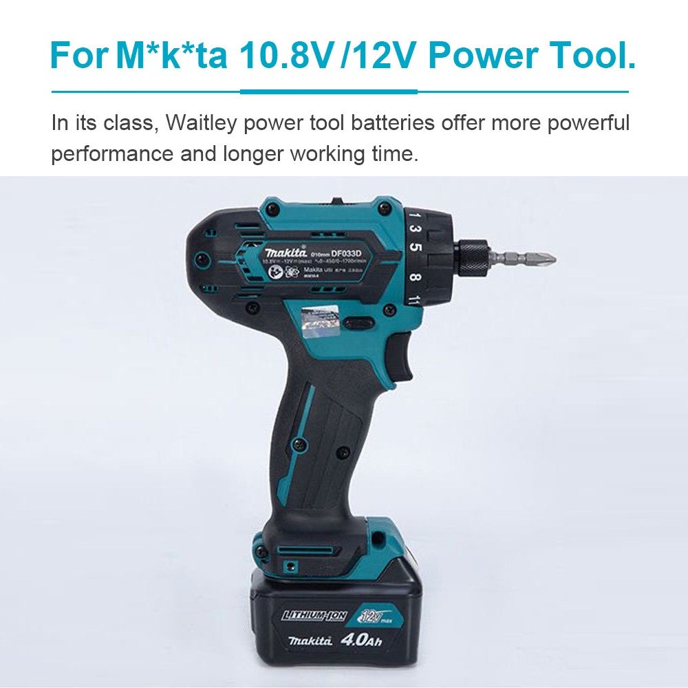12V 4000mAh Lithium Battery Re - огляд і ціна Makita Drill Hp1640