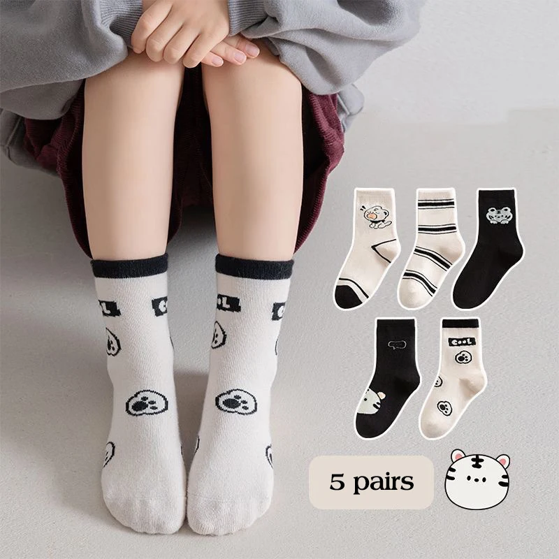 5Pairs Cartoon Kids Cotton Soc - огляд і ціна Pipe Bending Spring