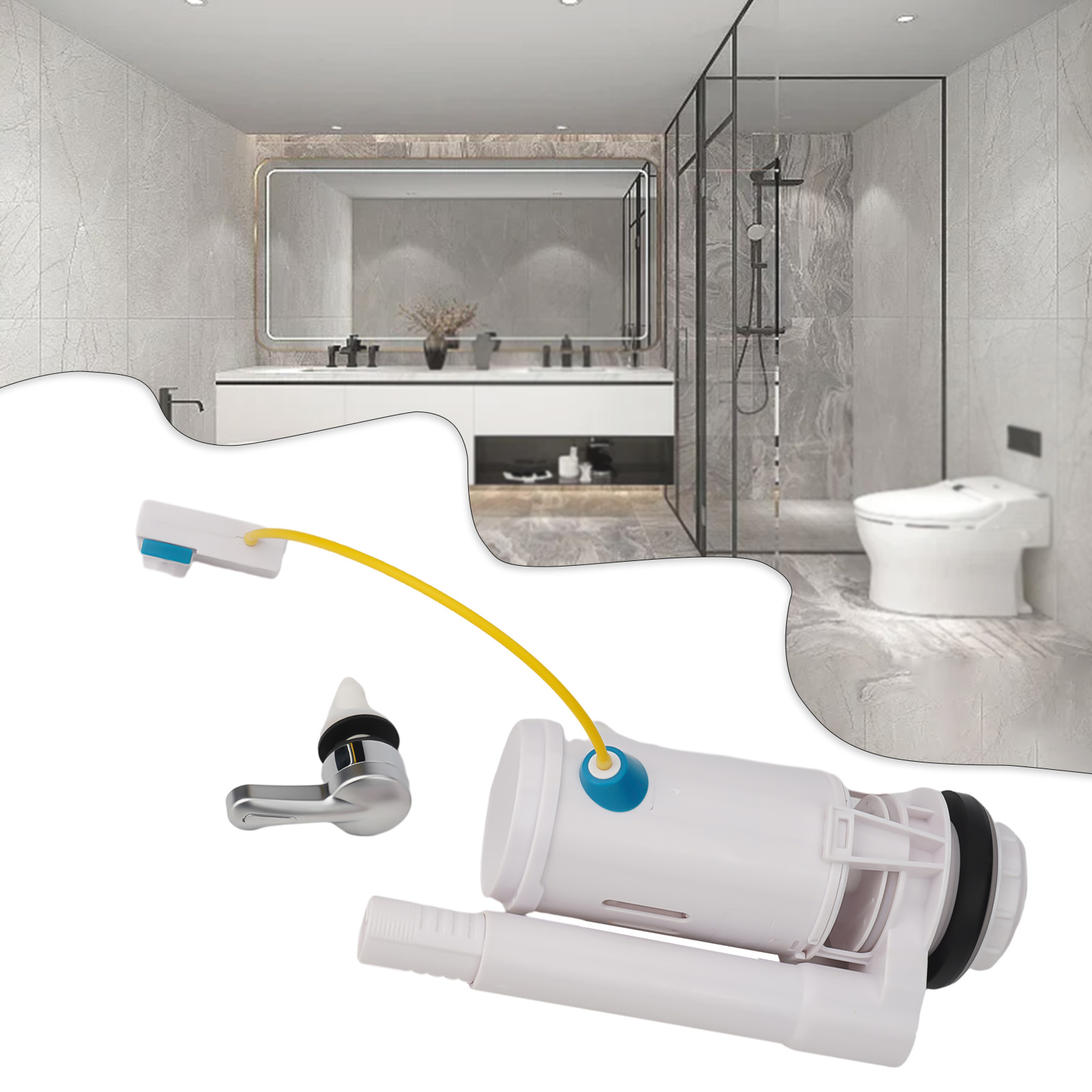 Control Dual Flush Valve Plast - огляд і ціна Toilet Fill Valve