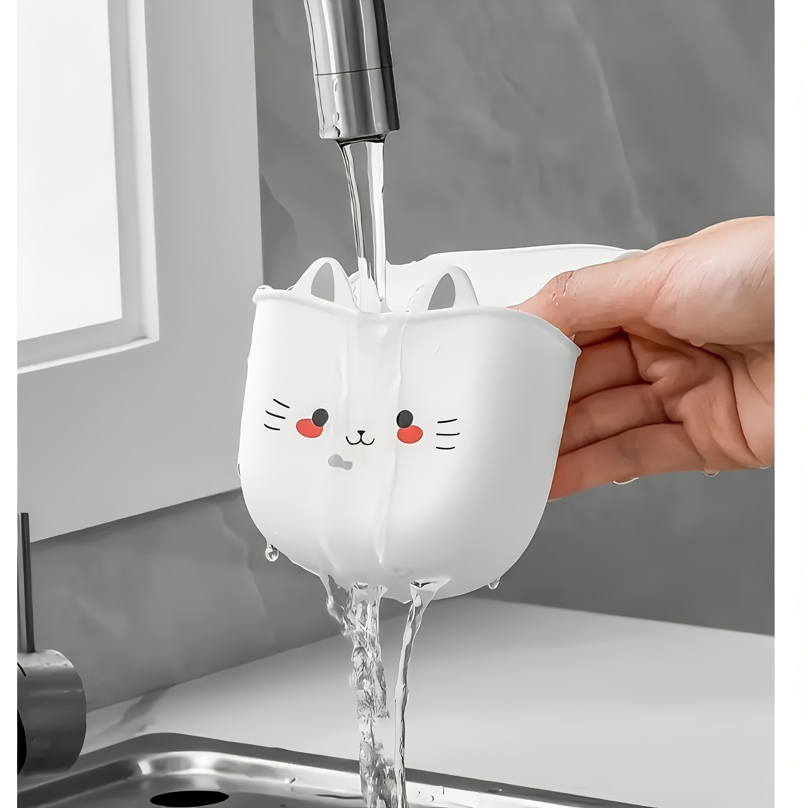Cartoon Cat Basket Soft Buckle - огляд і ціна Silicone Tap Washer