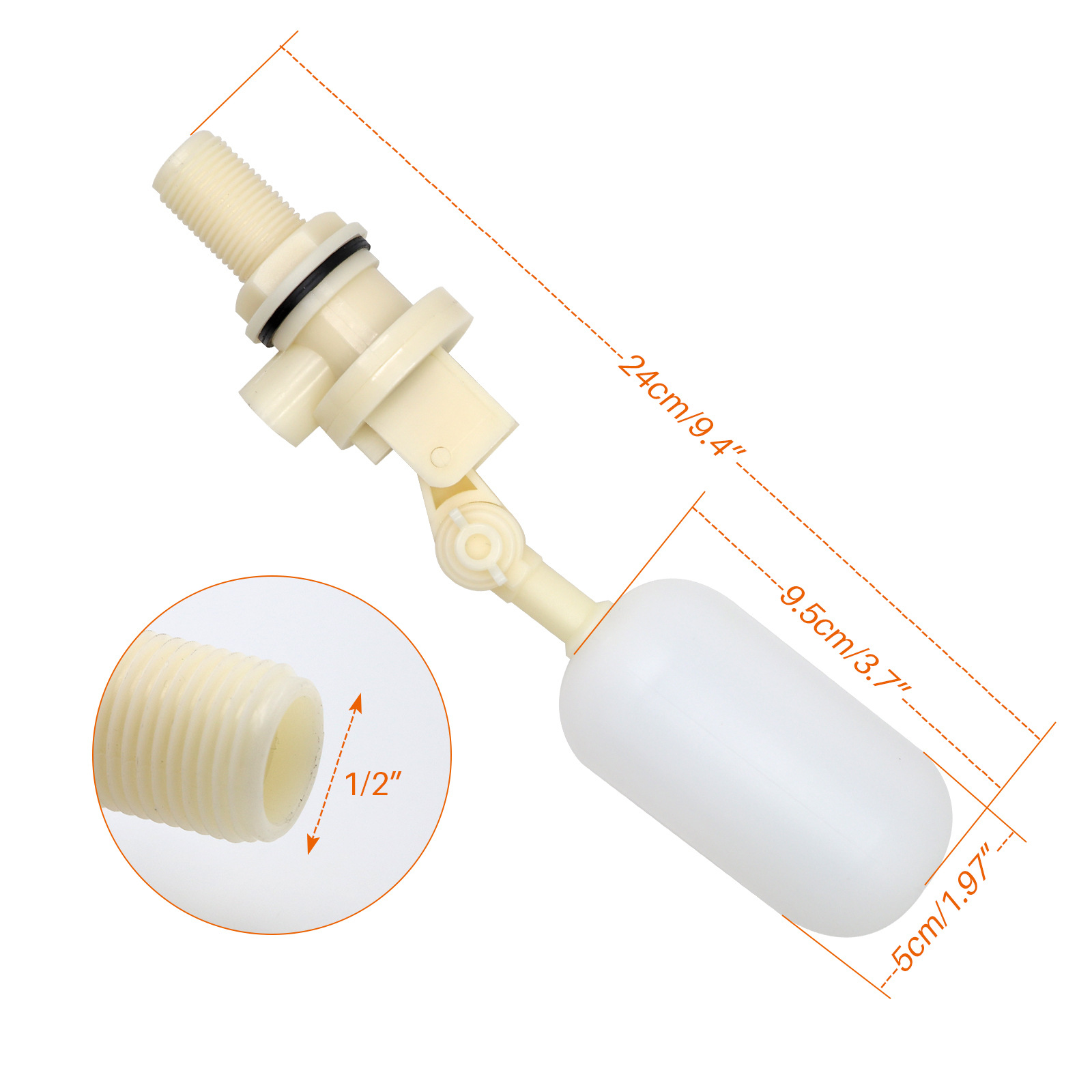 3PCS Float Valve With Adjustab - огляд і ціна Float Ball Valve